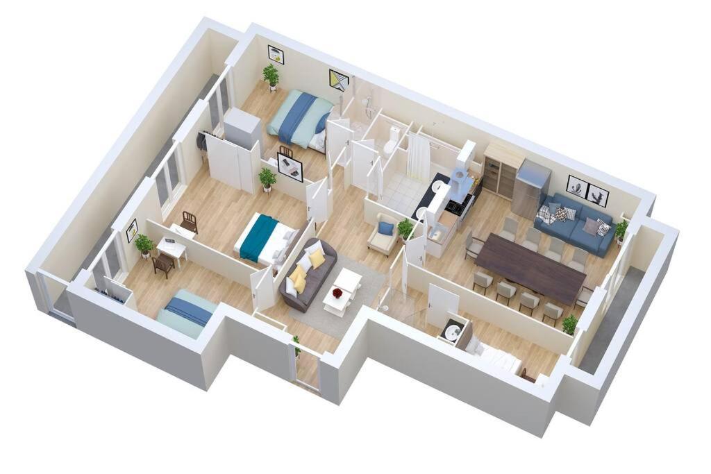 Climatise Gare Stcharles 4 Chambres Grand Balcon / Experience-Immo Marseilles Exterior foto