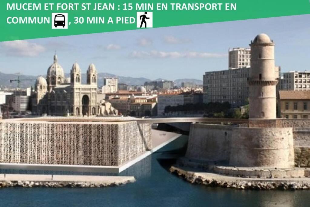 Climatise Gare Stcharles 4 Chambres Grand Balcon / Experience-Immo Marseilles Exterior foto