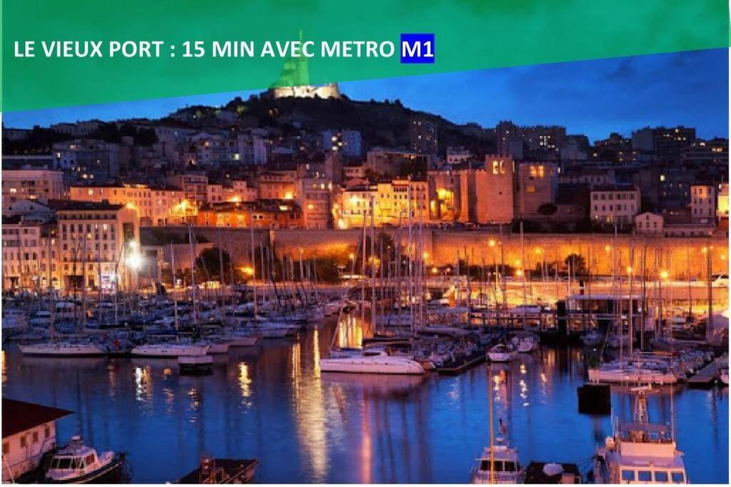 Climatise Gare Stcharles 4 Chambres Grand Balcon / Experience-Immo Marseilles Exterior foto